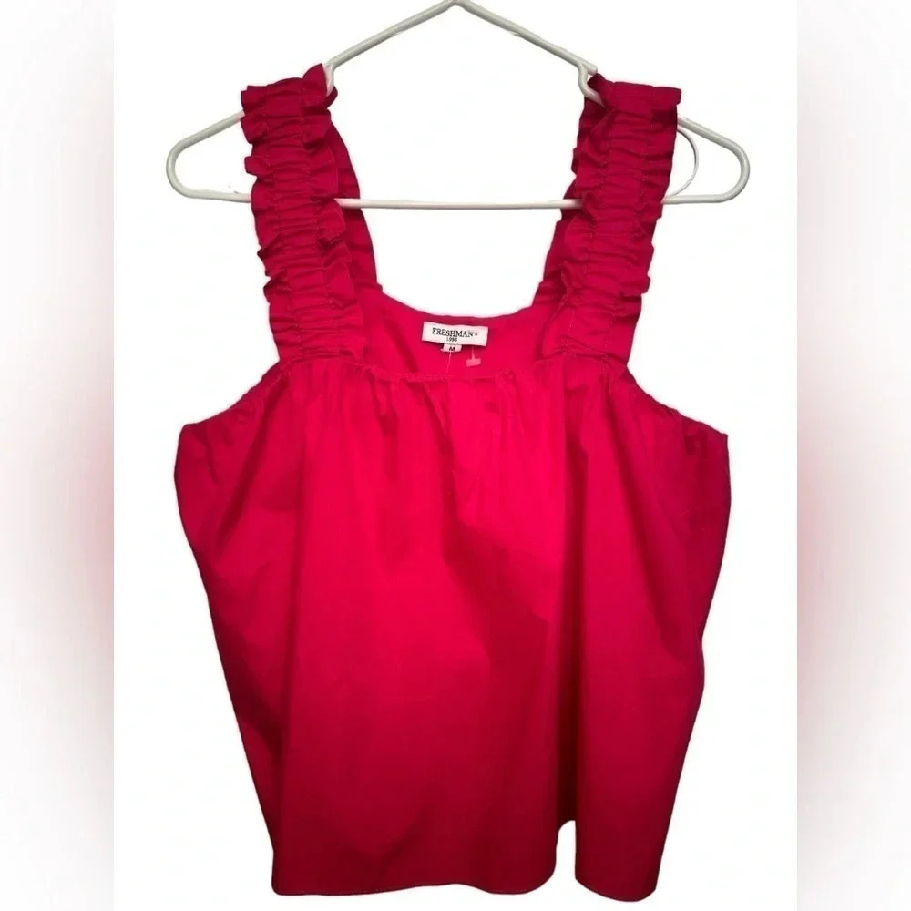 Freshman 1996 hot pink tank top NWT
